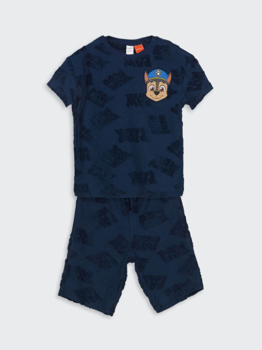 Paw Patrol Bask?l? Erkek ?ocuk Ti??rt ve ?ort 2li