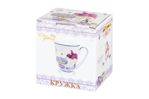 Кружка 300 мл 11*8*11 см Лаванда на ножке, NEW BONE CHINA - Elan gallery фото 5