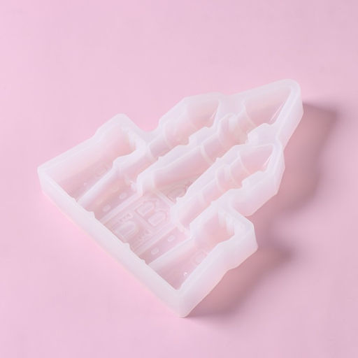 Молд Доляна Сказочный замок, силикон, 15?12?2 см, цвет белый  фото 2