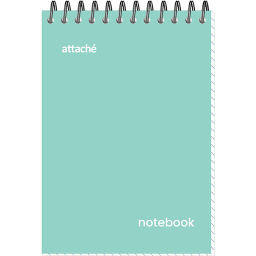 Цена за 2 шт. Блокнот Attache Акварель гребень картон А6 40л бирюзовый