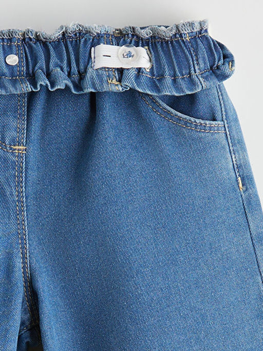 Beli Lastikli Wideleg K?z ?ocuk Jean Pantolon