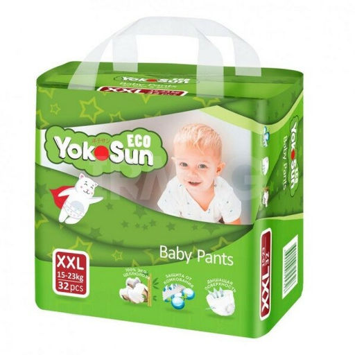 Подгузники-трусики Eco XXL (15-23 кг) YOKOSUN №32 (4)