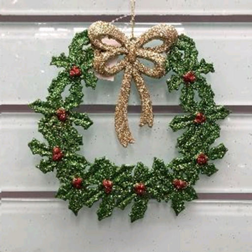 Новогоднний Венок на дверь 30 см / G682 /уп 200/ - Галеонтрейд фото 2