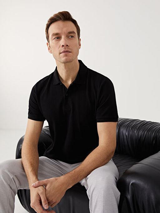 Polo Yaka K?sa Kollu Pike Erkek Ti??rt - Waikiki фото 4