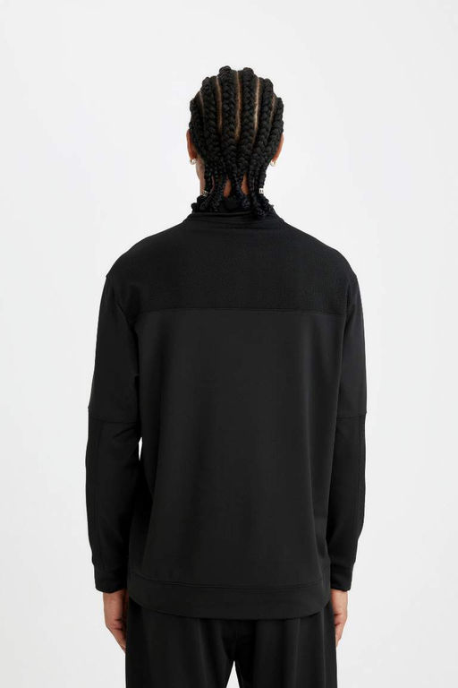 DeFactoFit Спортивная толстовка стандартного кроя с воротником-стойкой  фото 7