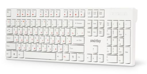 Клавиатура Smartbuy "ONE 238" (SBK-238U-W) USB, белая, мультимед.