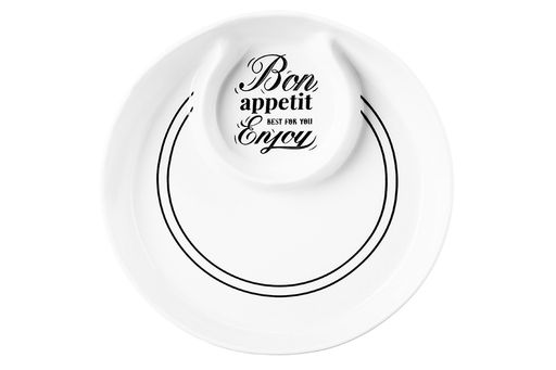 Блюдо 18,5*18,5*3,5 см 200 мл Bon Appetit с соусницей - Elan gallery фото 13
