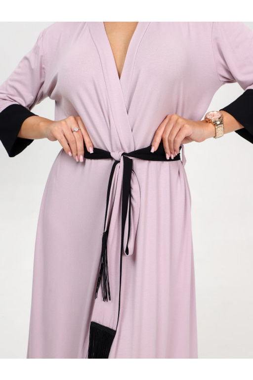 Халат запашной из вискозы арт.Х-32.02 сухая роза - Хороший трикотаж фото 11