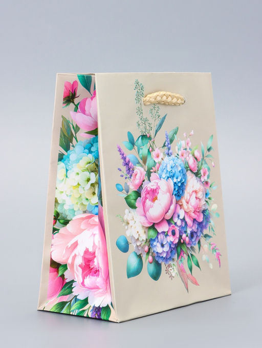 Цена за 4 шт. Пакет подарочный ламинированный Чудеса 11.5?14.5?6.5 см