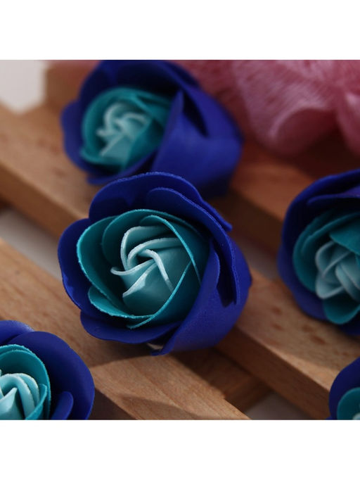 Мыльные розы бело-синие, набор 81 шт. - SB BEAUTY фото 6