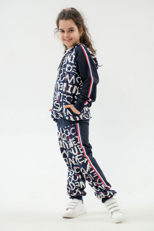 Костюм подростковый из футера 2-хн джемпер и брюки SportLand буквы - Амадэль фото 7