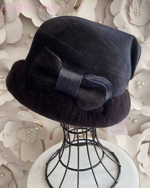 Мишель замша мех.норка Шапка женская (56-58)