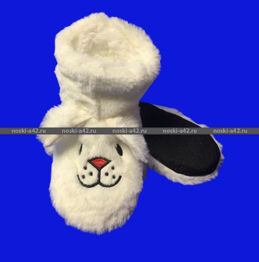 Цена за 2 пар. 2 ПАРЫ - Носки-САПОЖКИ детские с мехом Мордочки ВЫСОКИЕ длина подошвы 17-18 см - For you фото 7