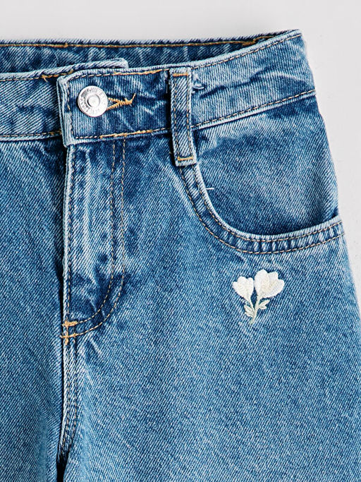 Wideleg K?z ?ocuk Jean Pantolon