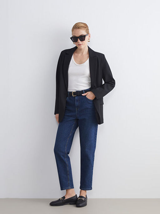 Mom Fit Kad?n Jean Pantolon
