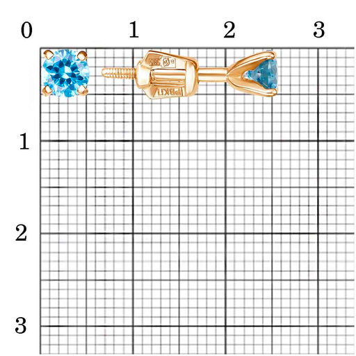 СЕРЬГИ 328250-3 - Красная пресня фото 3