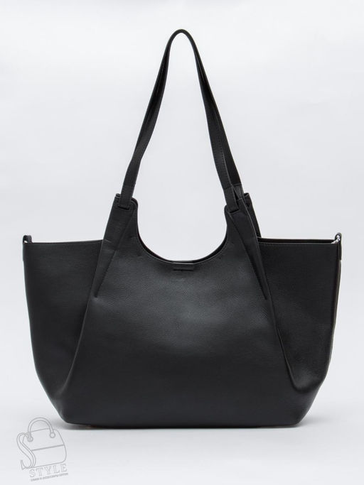 Сумка женская кожаная 1102-1MP black Polina&Eiterou