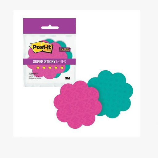 Блоки самоклеящиеся (стикеры) POST-IT Super Sticky, комплект 2 шт., "Цветы", 75 л.
