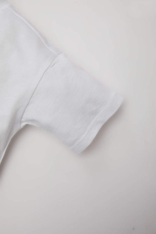 Футболка с короткими рукавами и принтом для маленьких мальчиков - Defacto фото 3