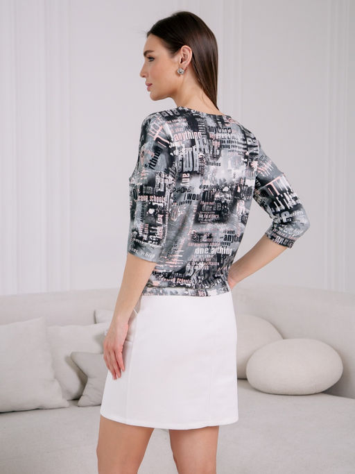 06-837 Джемпер - Вишня фото 4