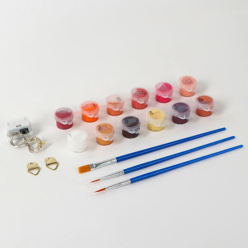 Картина по номерам с подрамником и гирляндой Свидание, 20*30 см - Школа талантов фото 2