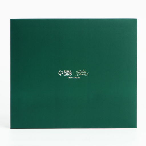 Цена за 2 шт. Коробка подарочная новогодняя складная С Новым годом, бант, 23.5 х 20.5 х 5.5 см - Дарите счастье фото 5