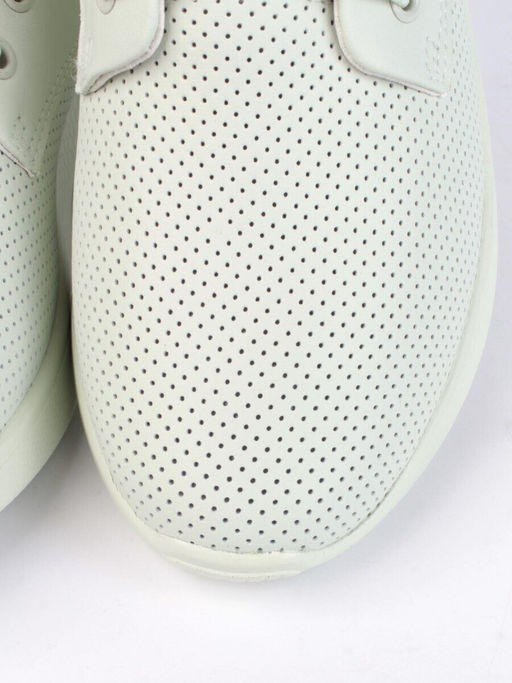 03-PDA156-3 LT. GREEN Полуботинки спортивные женские (натуральная кожа)