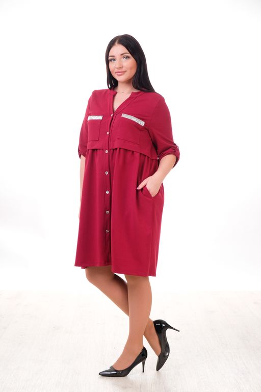 Платье Бэйли бордо - Марлен фото 2