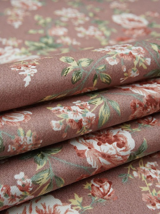 Сатин Эбби цв.винтажный пыльно-розовый, ш.1.6м, хлопок-100%, 110гр/м.кв - Купава фото 6