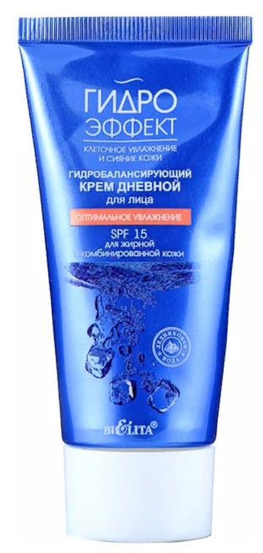 Гидроэффект Крем дневной SPF 15 д/лица д/жирной и комб. кожи, Гидробалансир. туба, 50 мл
