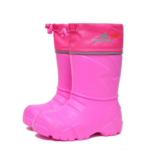 Сапоги детские Nordman Kids со съемным флисовым утеплителем лайм  фото 58