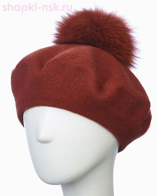 Берет фетр флис Помпон 115 Берет женский флис (58-59) - Tonak фото 30