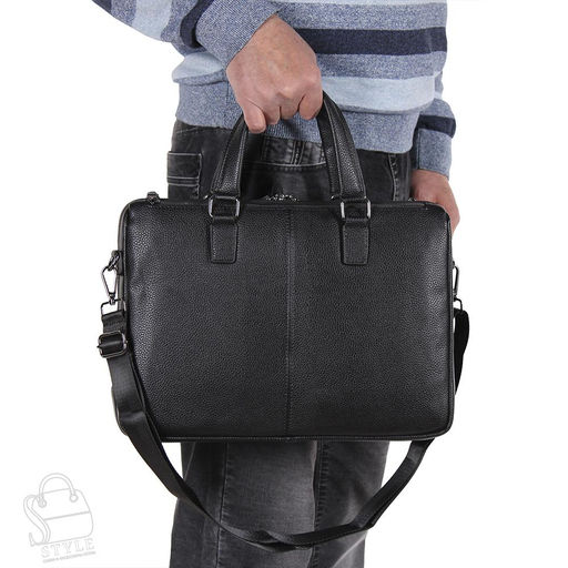 Портфель мужской 8256-8S black S-Style в Новосибирске