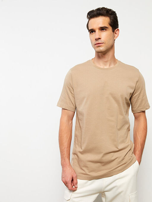 Bisiklet Yaka Penye Erkek Ti??rt