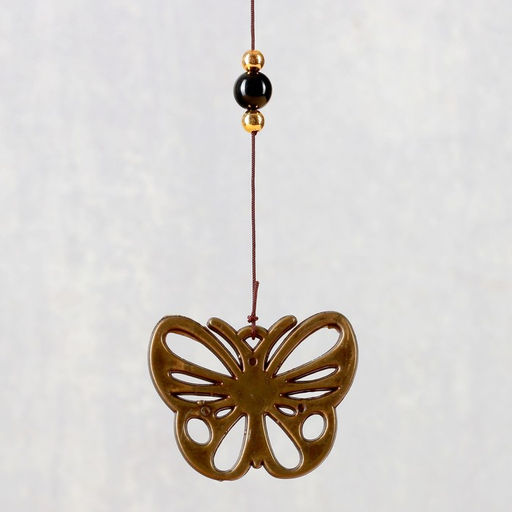 Музыка ветра «Бабочка», металл, 3 колокольчика, 40 см