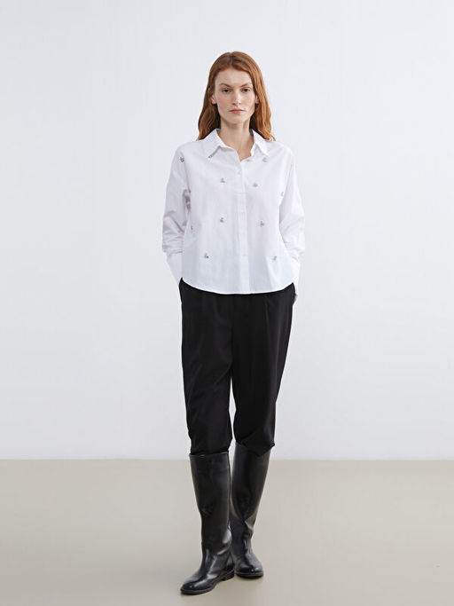 Ta?l? Oversize Kad?n G?mlek