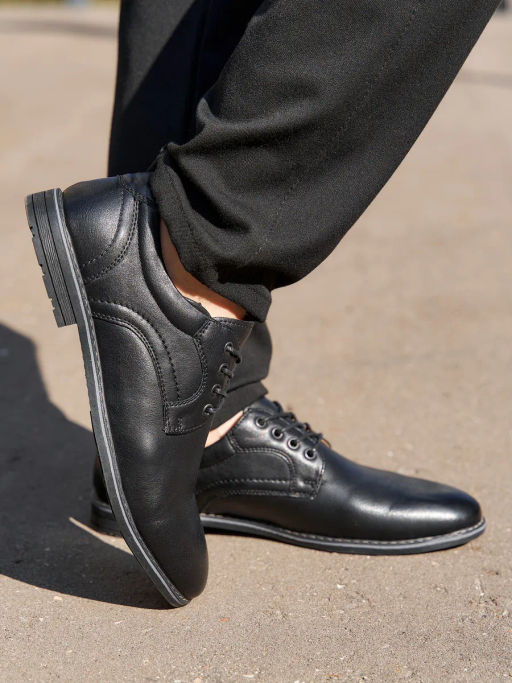 Туфли муж., черный, классика, э/к