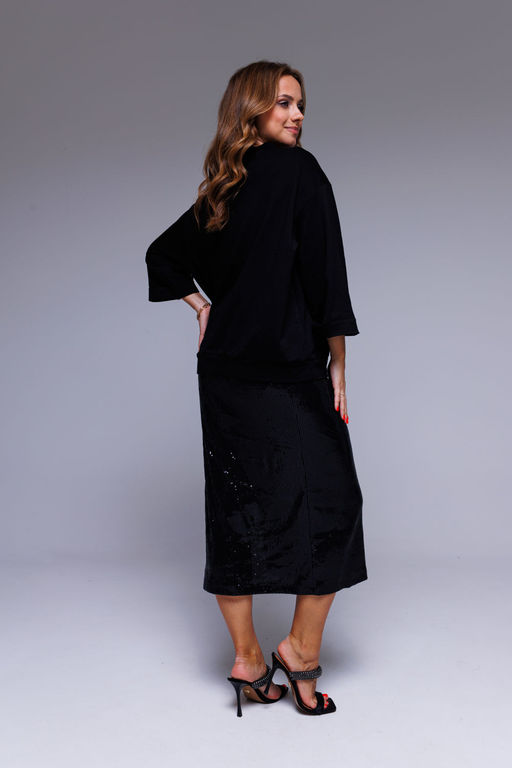 Джемпер AURA 2136-164 черный  фото 3