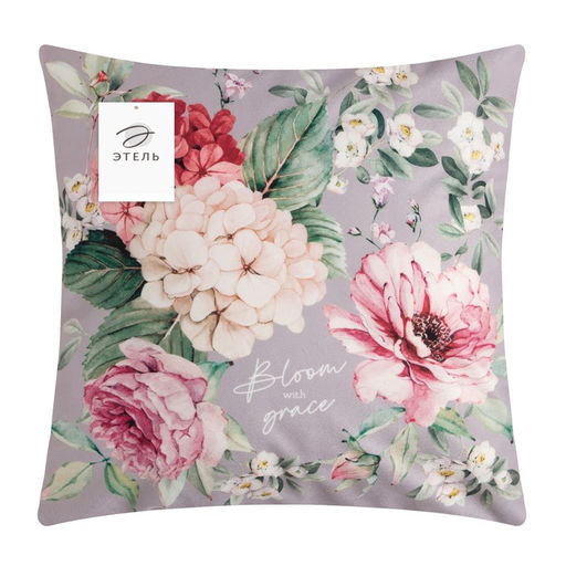 Наволочка декоративная Этель «Bloom» 40×40 см, велюр, полиэстер