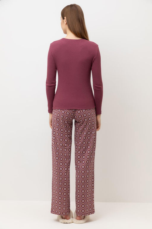 Е 20173/красно-коричневый,роза востока пижама жен - Very neat фото 5