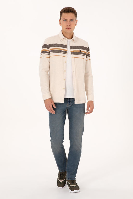 Erkek Krem Uzun Kollu G_mlek - U.s. polo assn фото 4