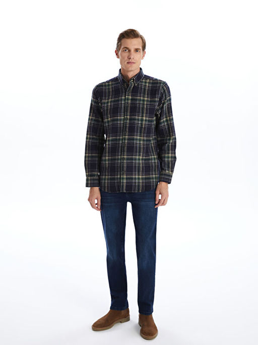 Regular Fit Uzun Kollu Ekose Erkek Oduncu G?mlek