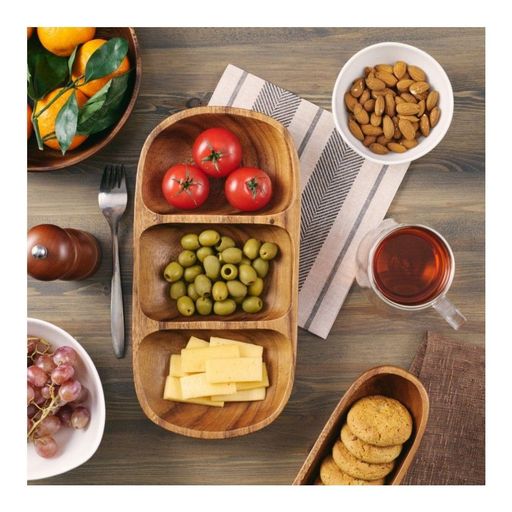 Миска сервировочная деревянная Walmer Organic большая, 0.8 л, цвет темное дерево  фото 7