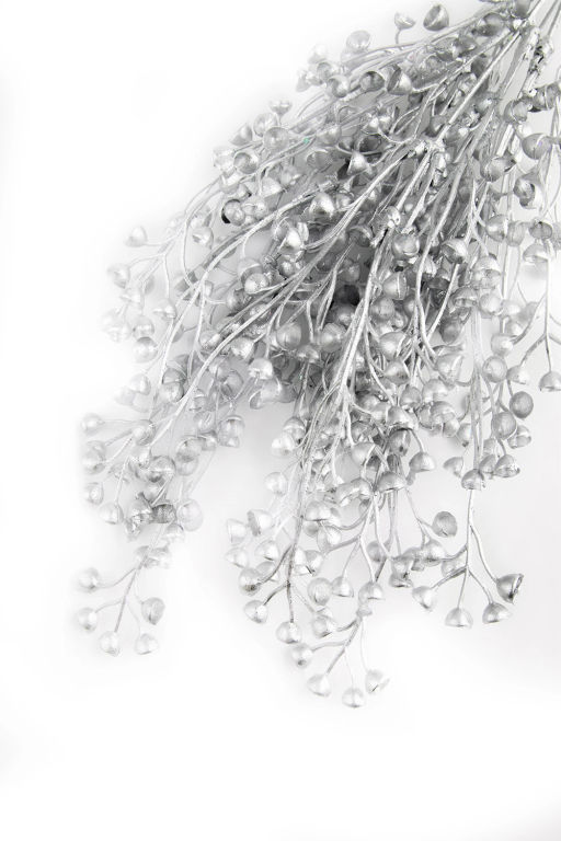 Кустик декоративный 38 см (SF-7339) серебро №3 - Больше подарков фото 2