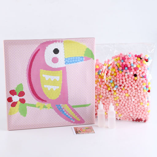 Аппликация помпошками Тукан размер 30 30 см, клей 30 мл - Simaland фото 9