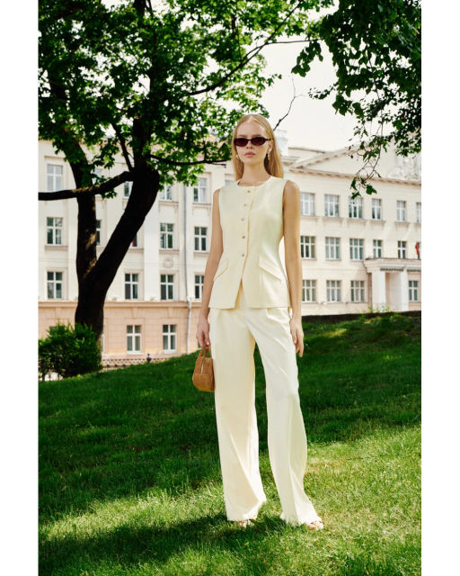 Жилет THE VERY 2428 сливочное масло  фото 4