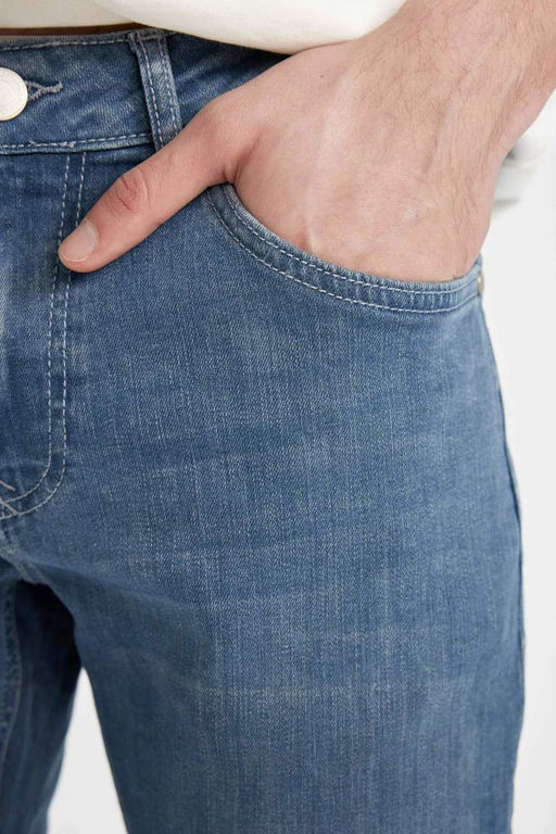 Джинсовые брюки скинни Carlo очень узкого кроя с нормальной талией и очень узкими штанинами - Defacto фото 5