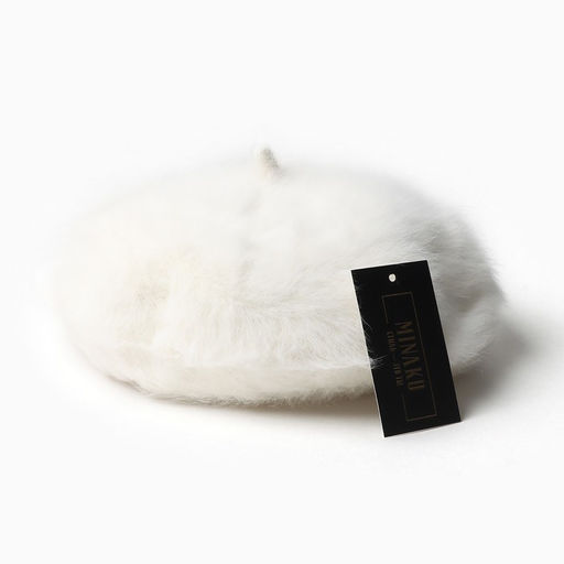 Берет женский MINAKU, цвет молочный, р-р 54-56  фото 4