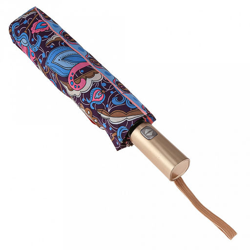 Зонт автомат Дива ткань эпонж (полиэстер) с деколью, 8 лучей, д/купола 95см h58см, 3 сложения, 29см в сложенном виде, механизм против ветра, пластмассовая ручка, цвет фиолетово-розовый, 321гр (Китай) - Домашняя Мода фото 8