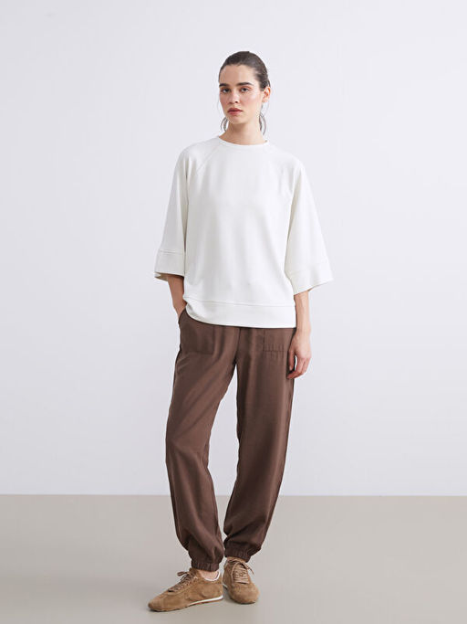 Bisiklet Yaka Kad?n Sweatshirt